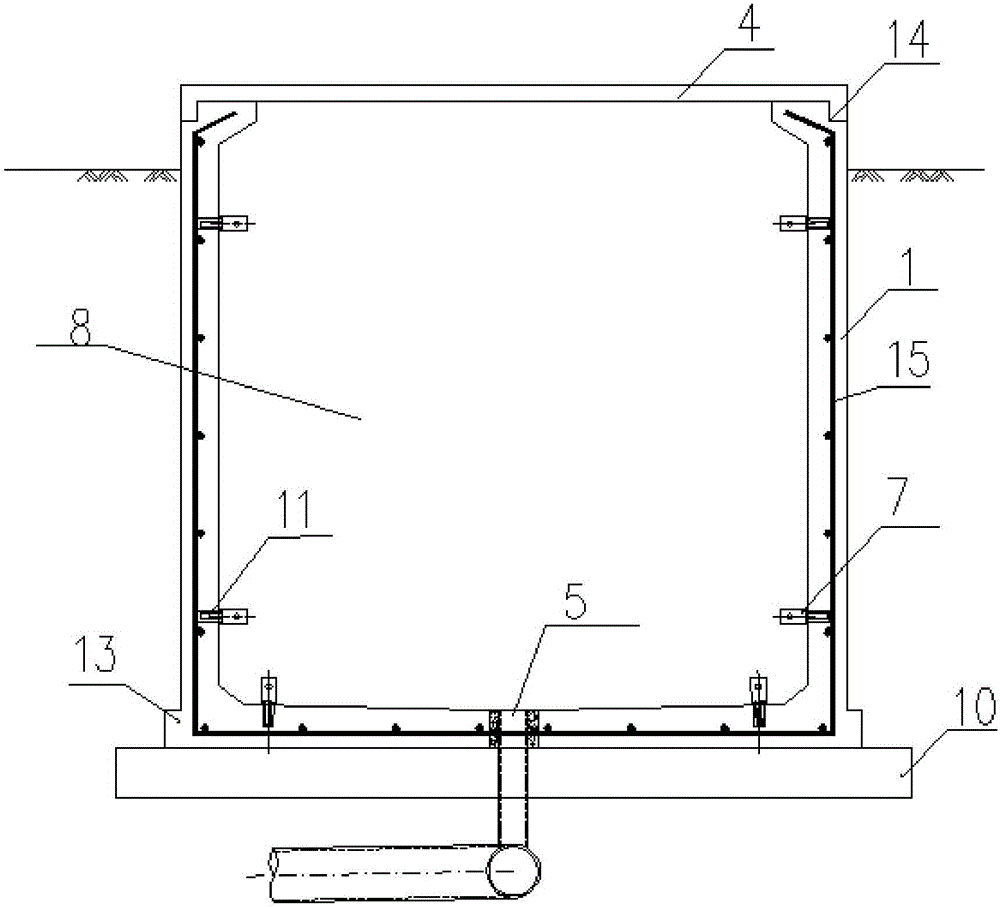 Concrete prefabricated groove