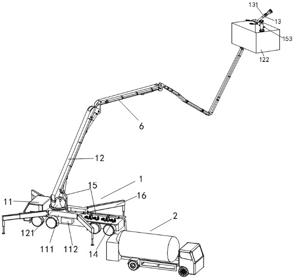 Mobile liquid nitrogen fire extinguishing system and fire extinguishing method thereof