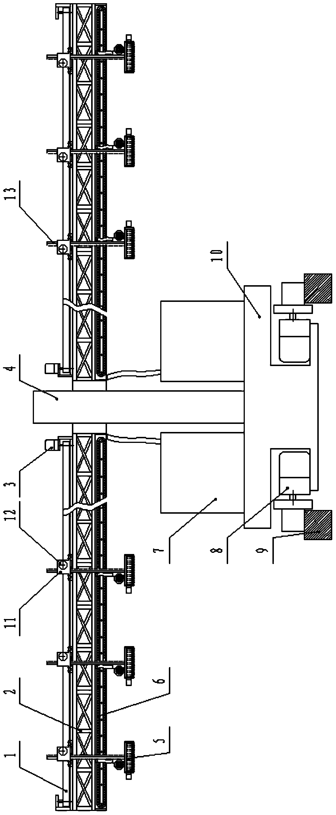 Movable tea-picking mechanism with rails