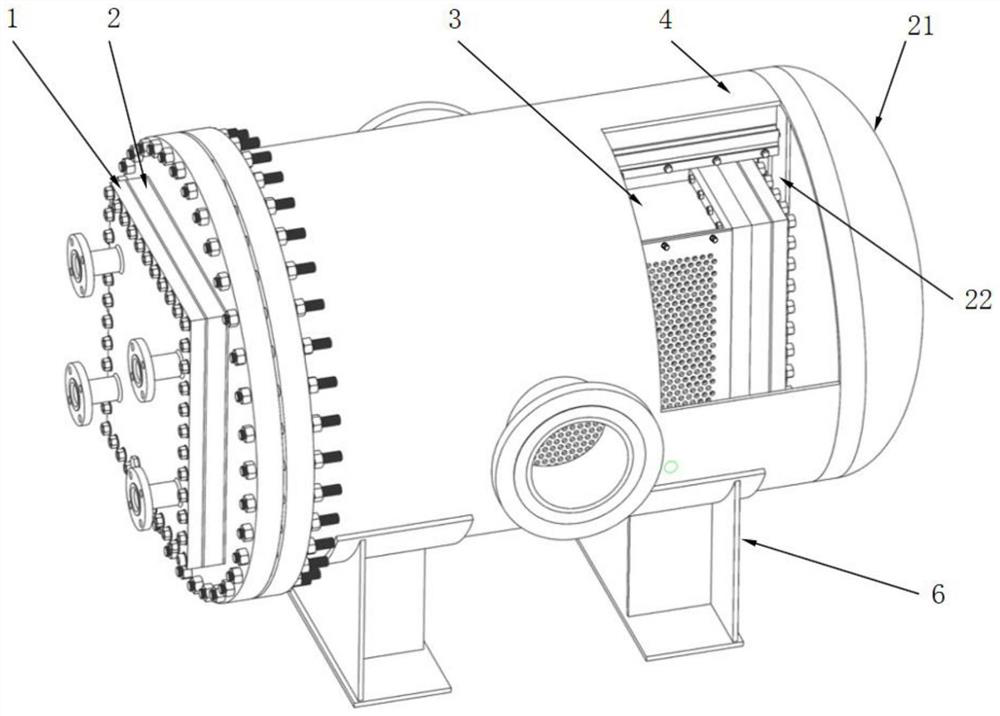 Detachable finned tube heat exchanger