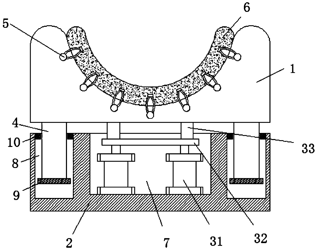 Convenient and fast dressing change device for orthopedics