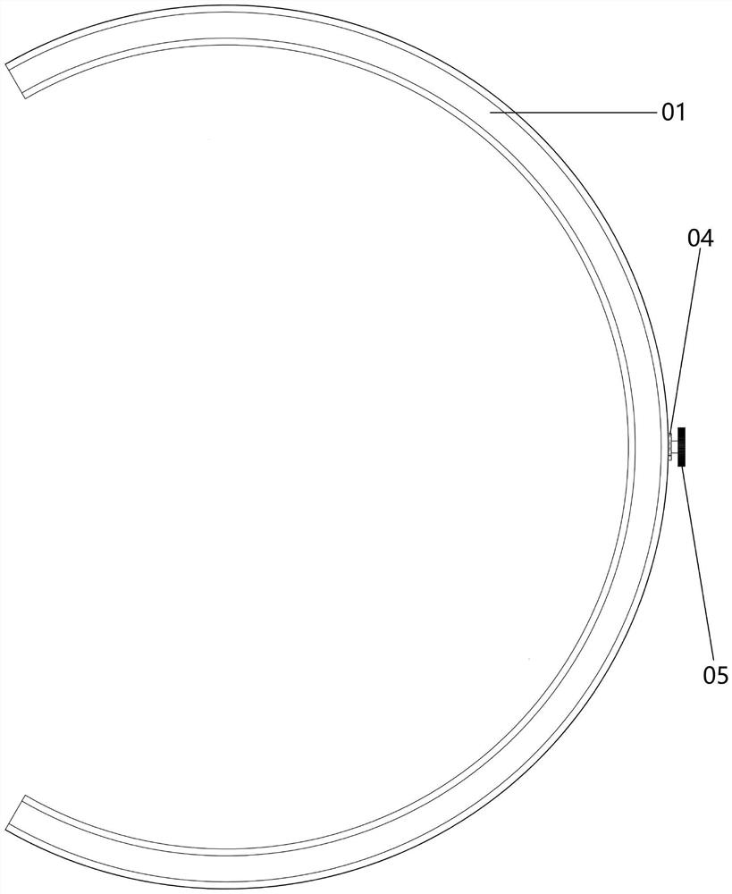 Open mask wearing device