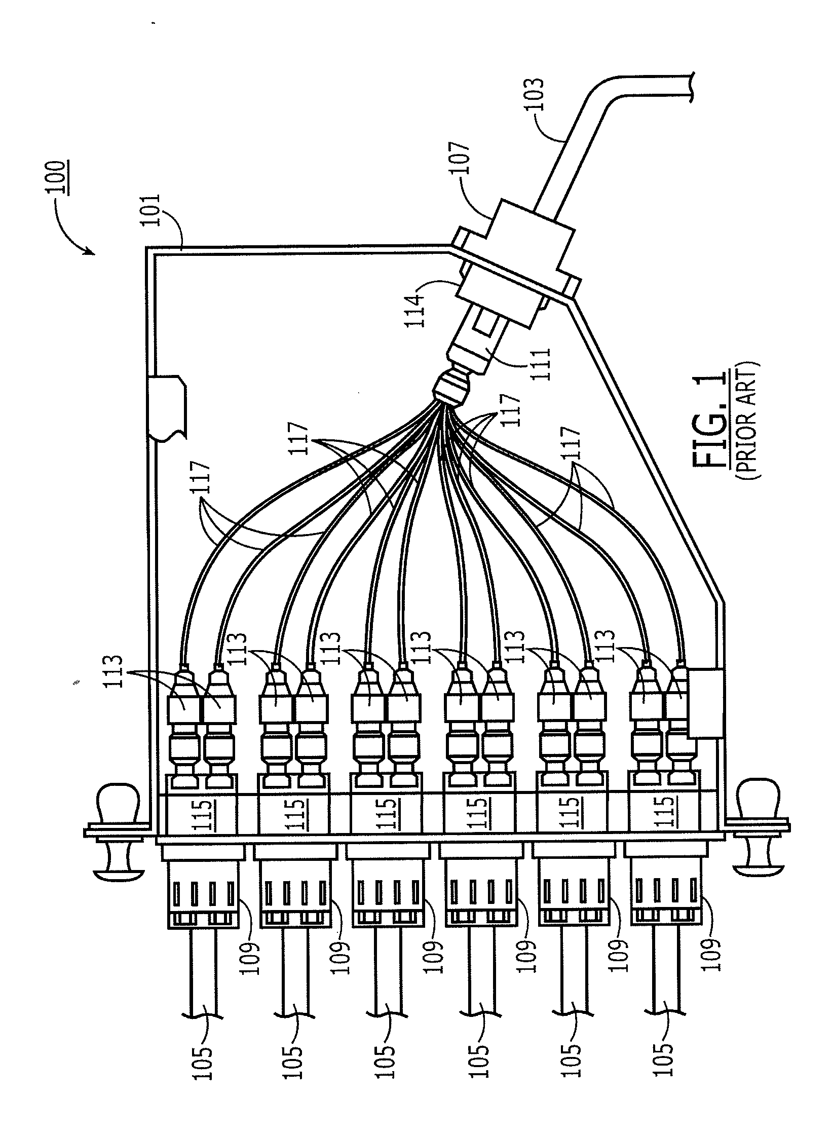 Flexible lensed optical interconnect device for signal distribution