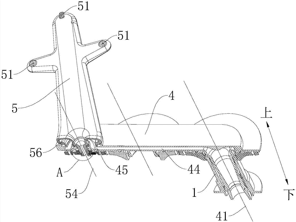 Spray arm device for dish washer and dish washer provided with spray arm device