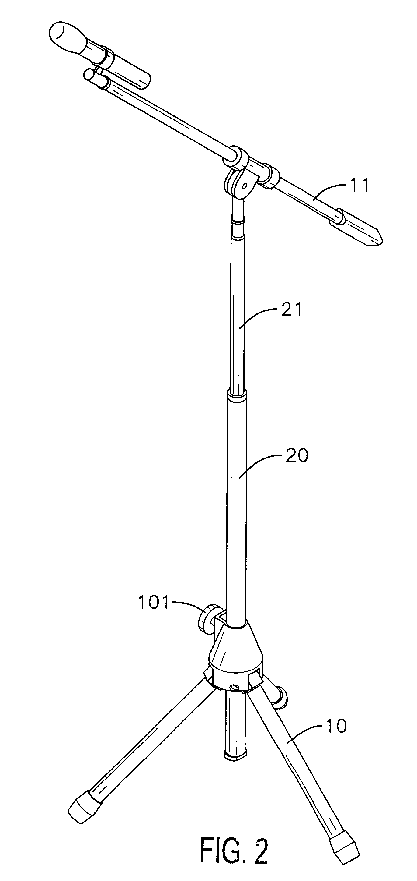 Locking device for a telescopic tube assembly