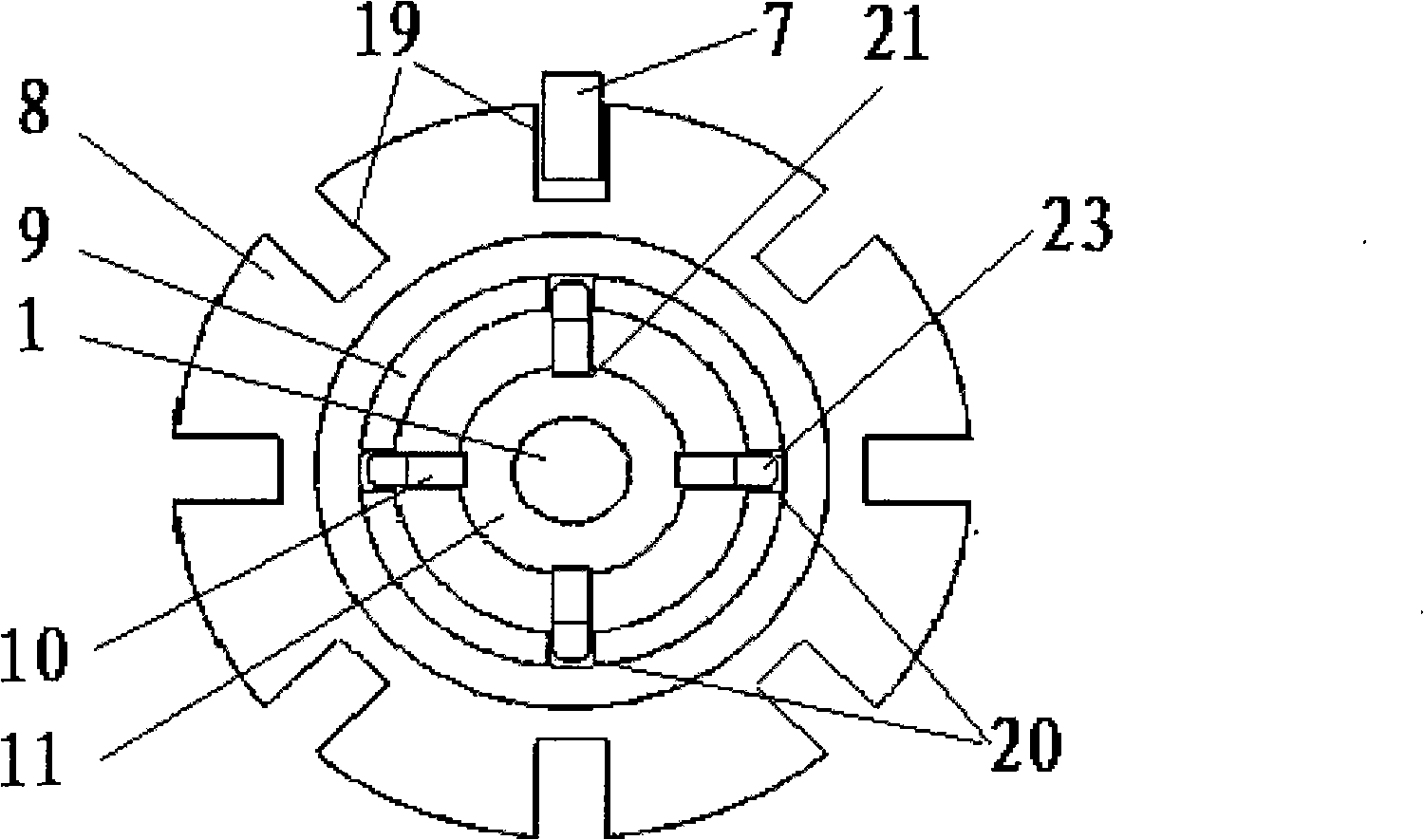 Automatic expansion shaft