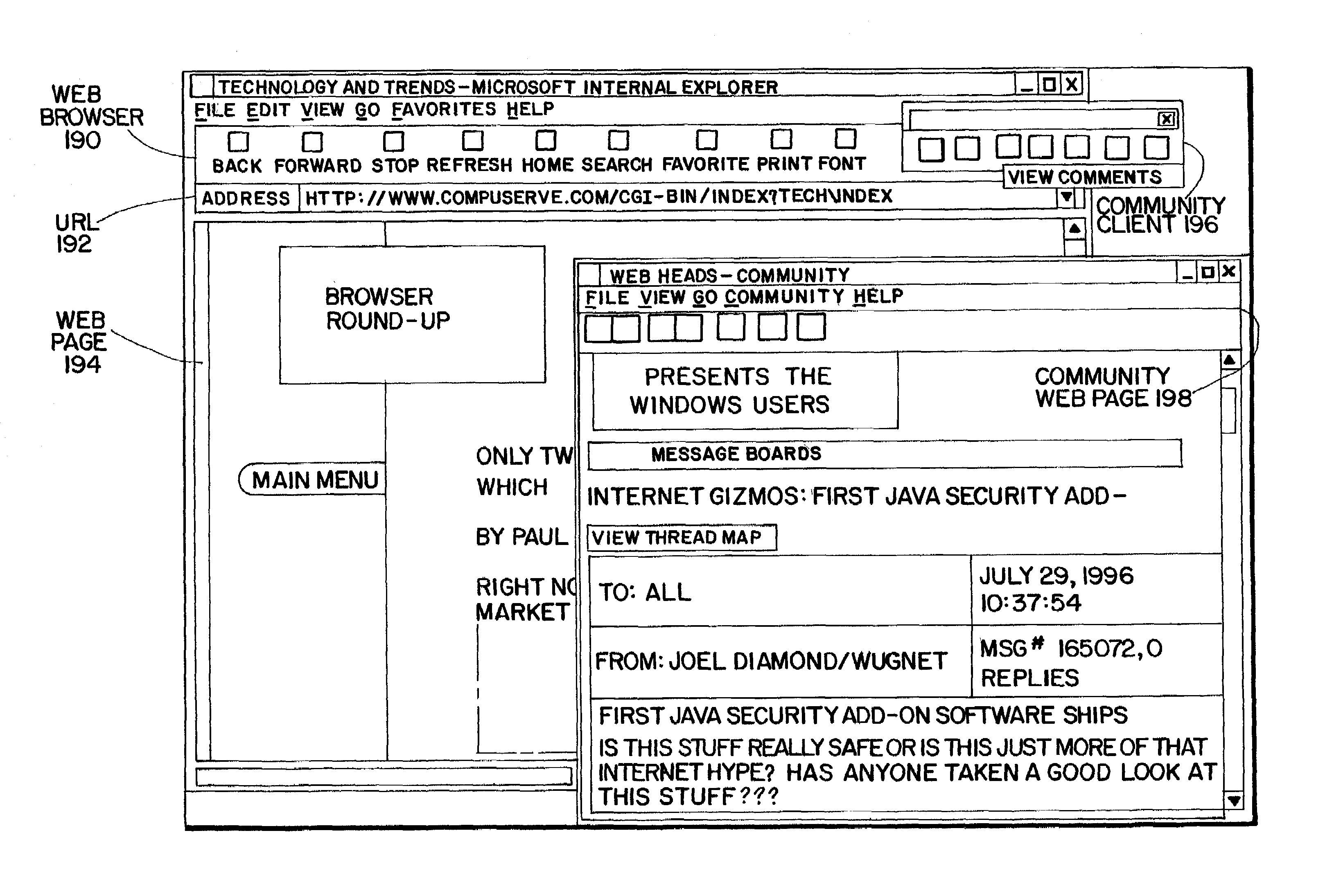 Displaying content from multiple servers