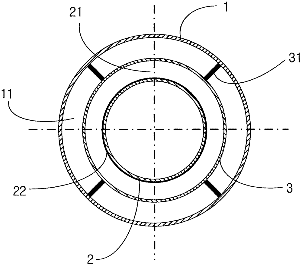 Solar vacuum heat collection tube