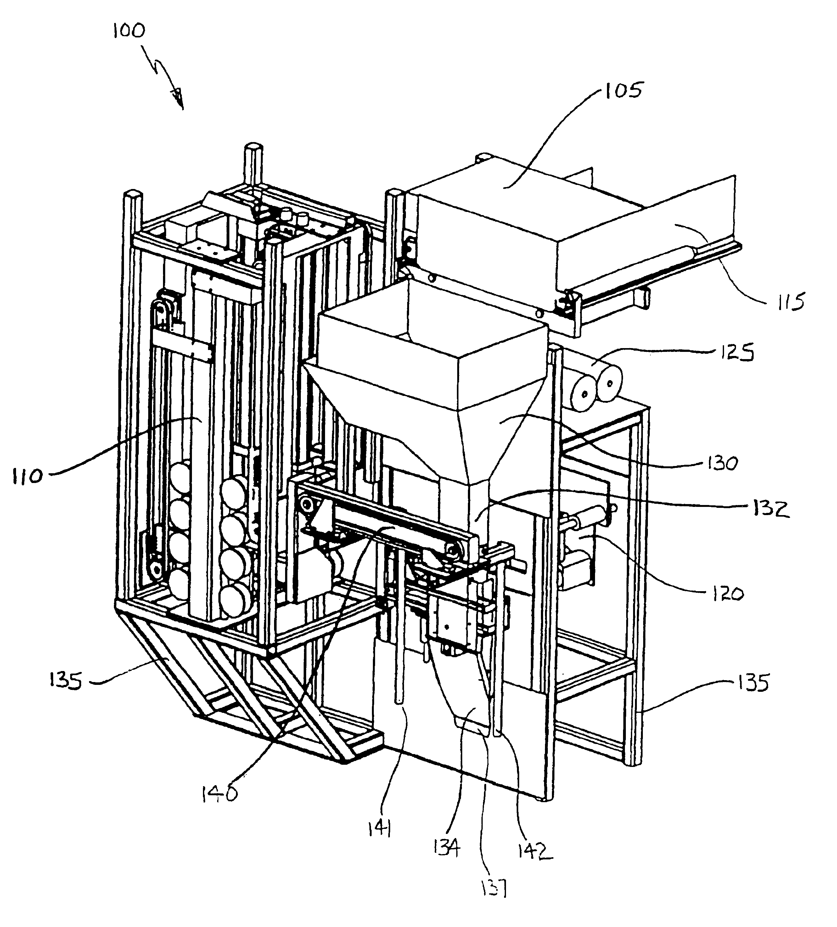 Bag filling apparatus for bagging particulate matter