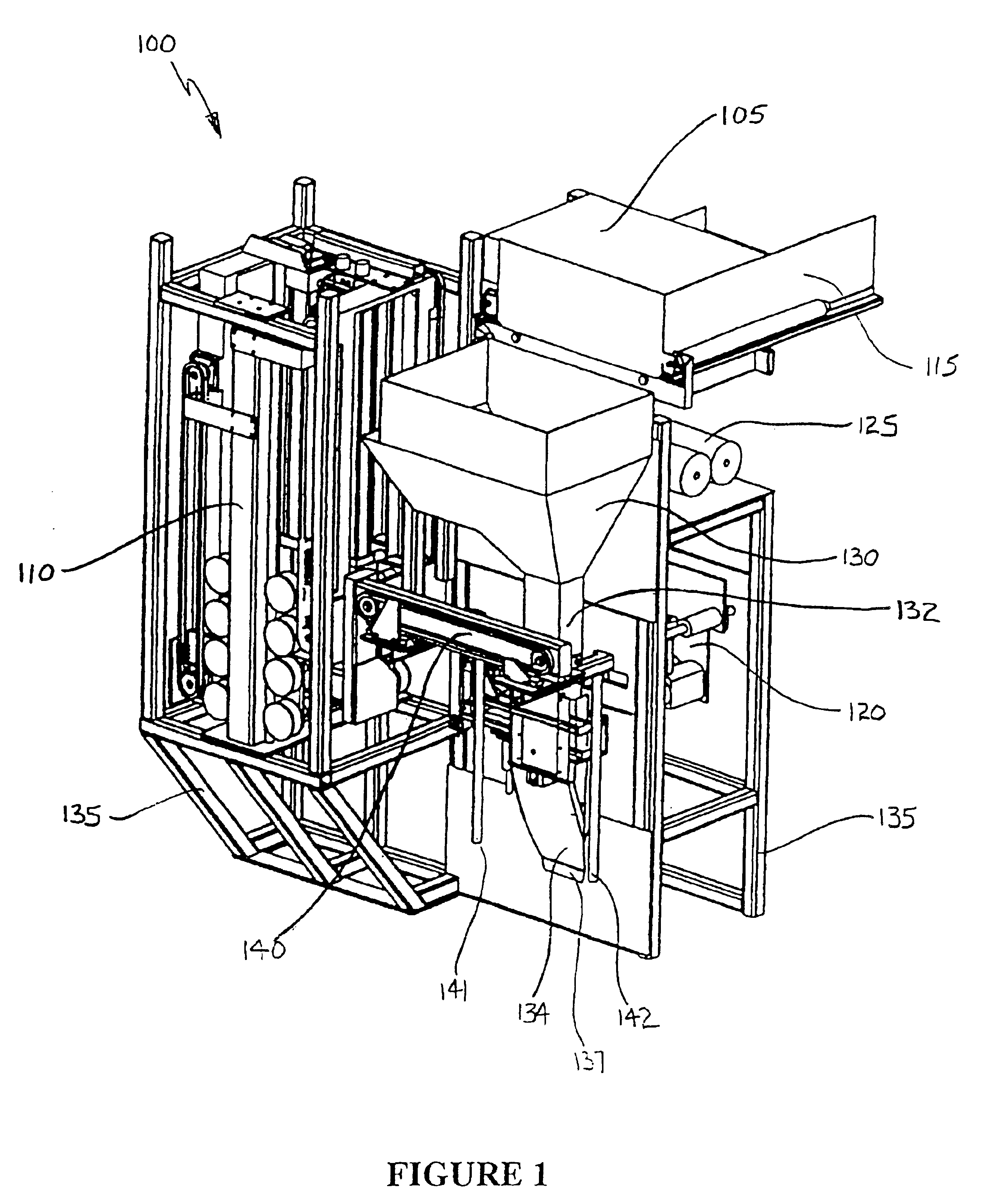 Bag filling apparatus for bagging particulate matter