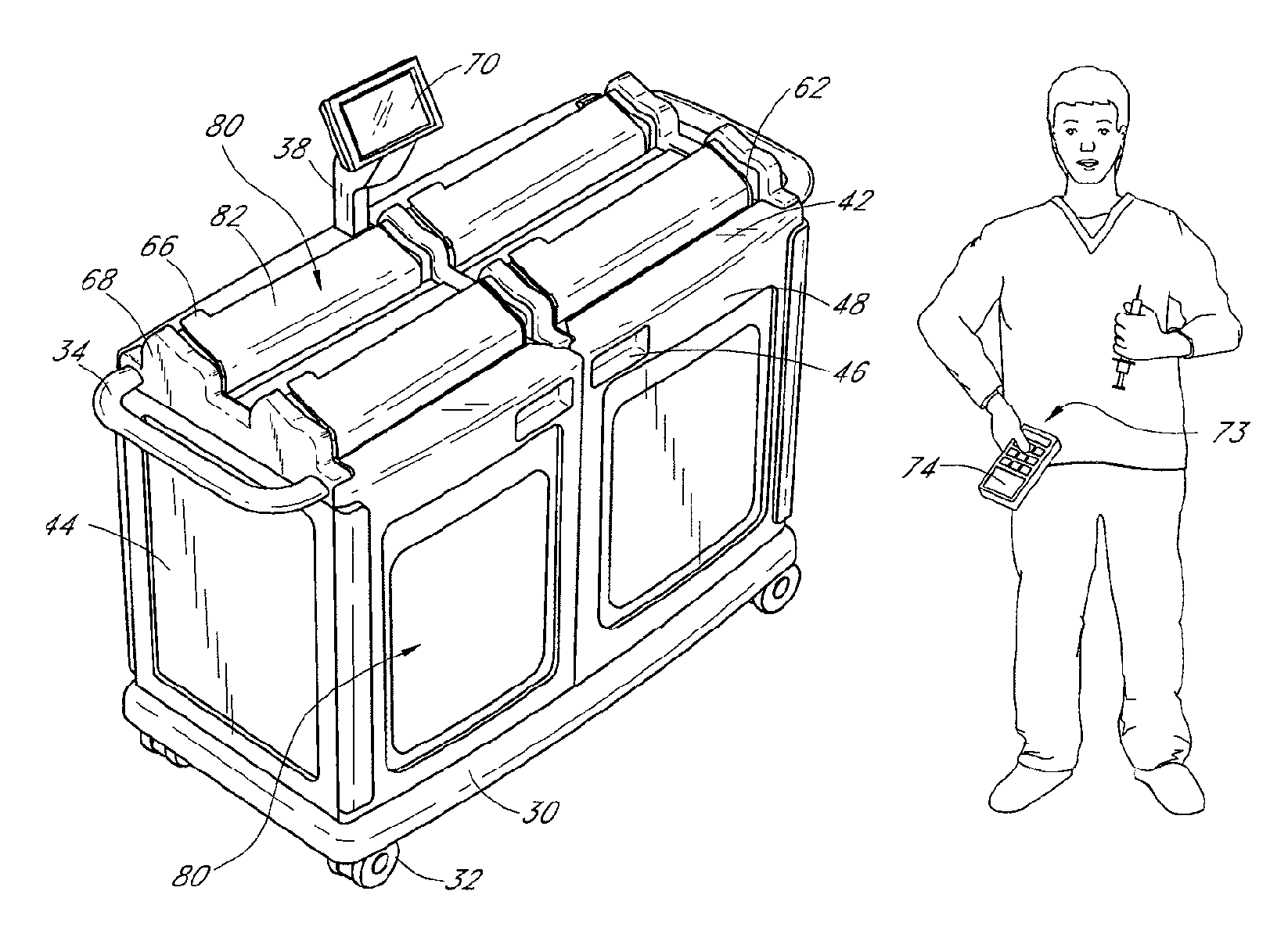 Waste sorting system with query function, and method thereof