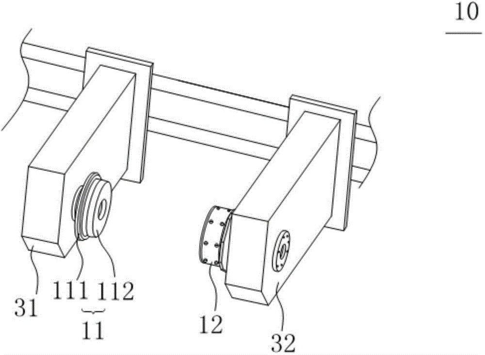 Clamping device and winding and unwinding device