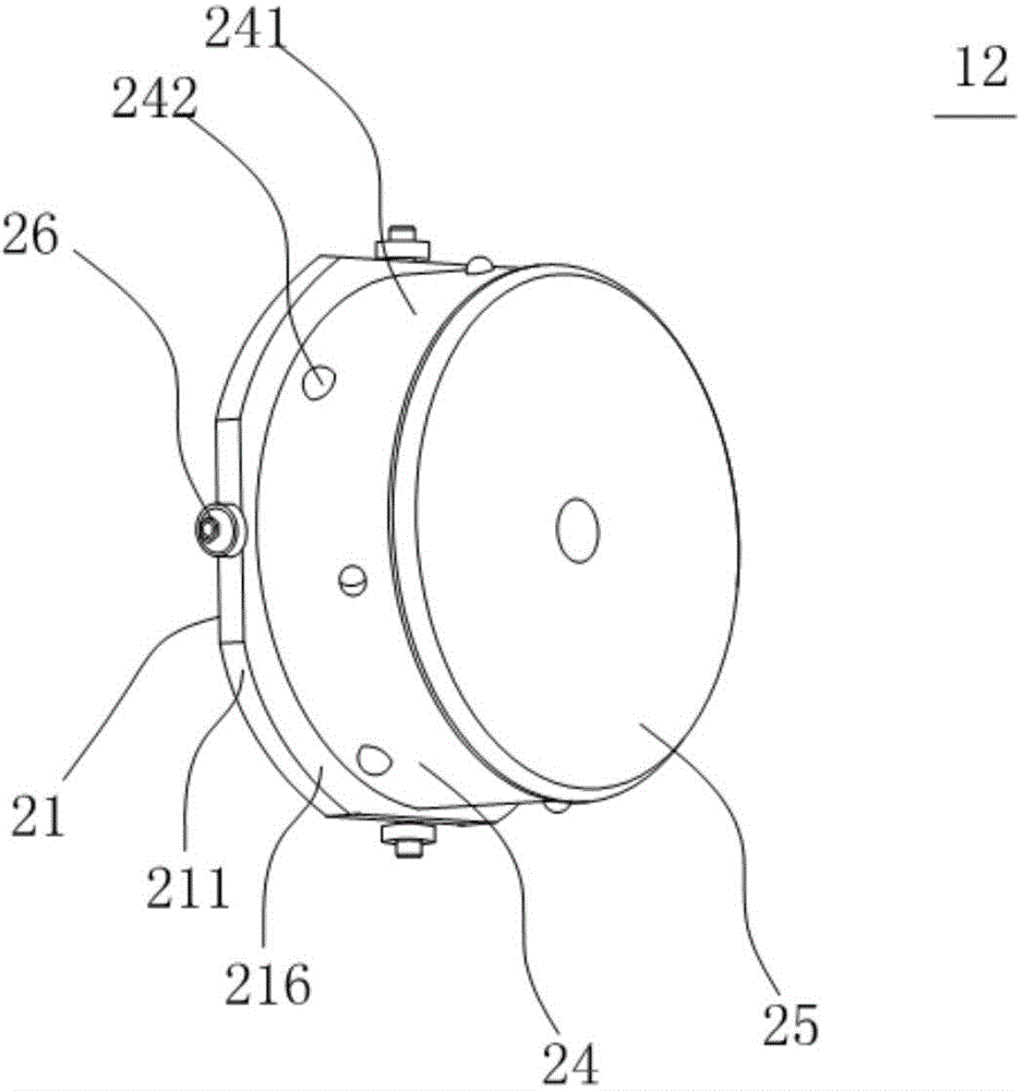 Clamping device and winding and unwinding device