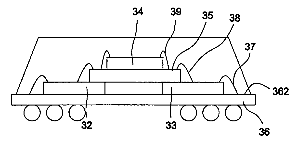 Multi-chips stacked package