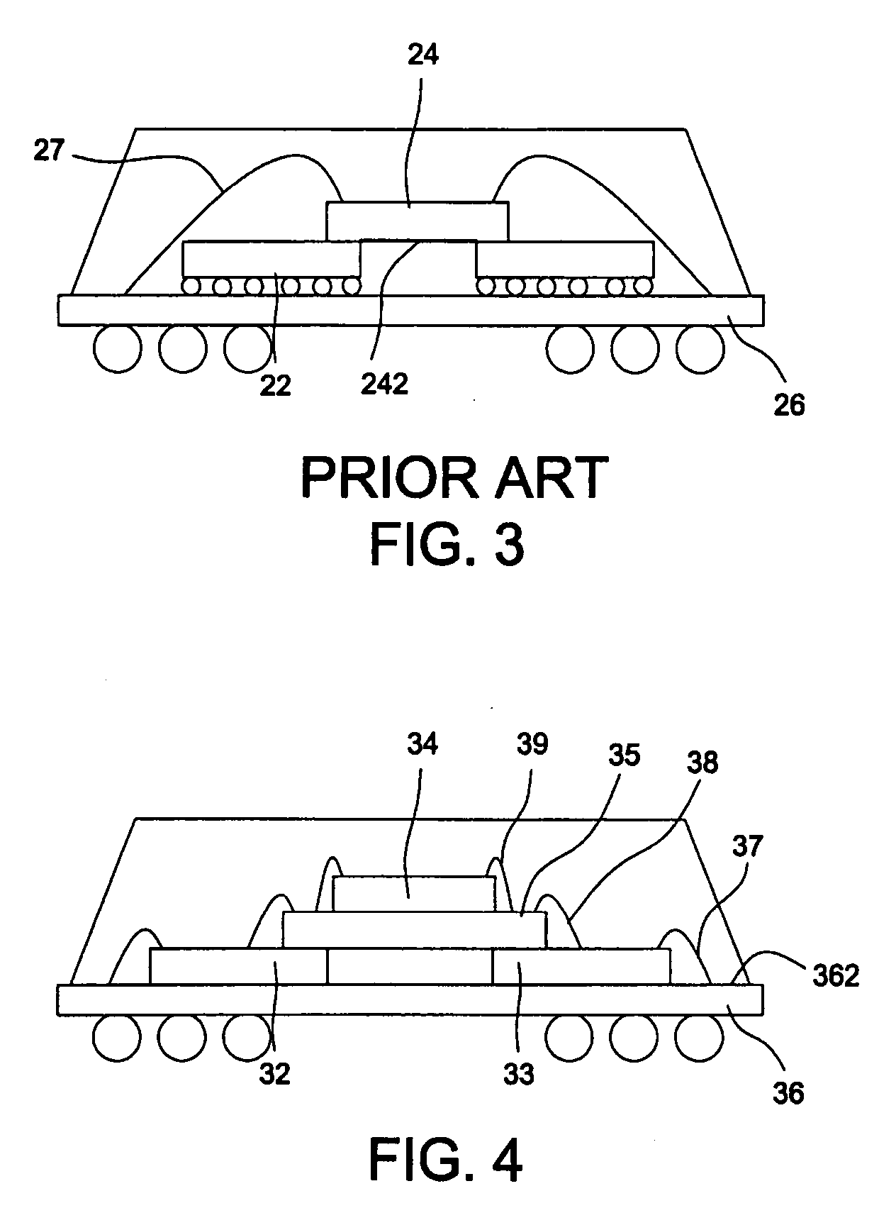 Multi-chips stacked package