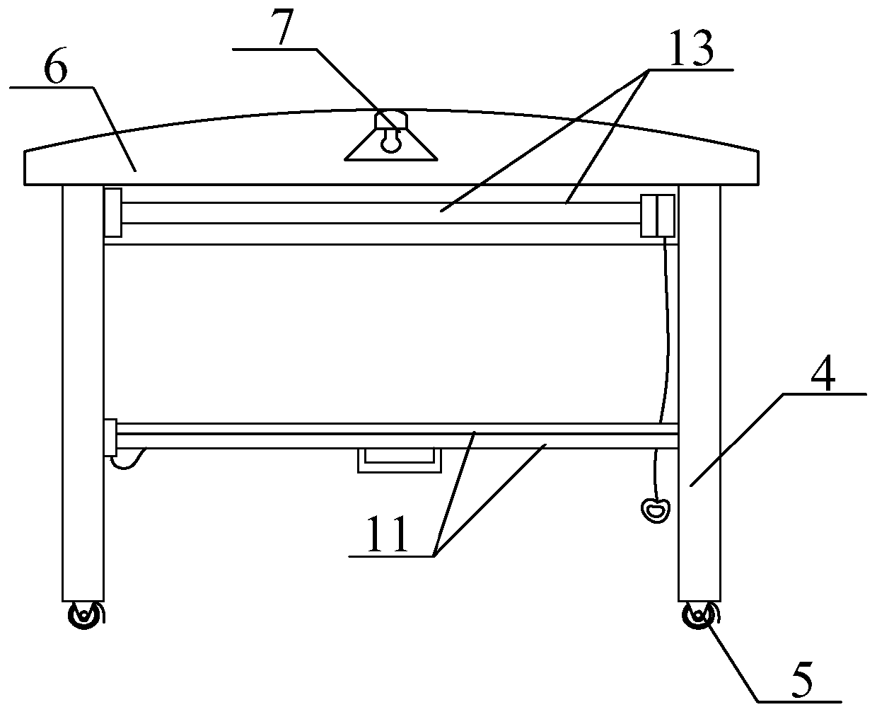 Flying dust eliminating device for concrete mixer on basis of green building construction site