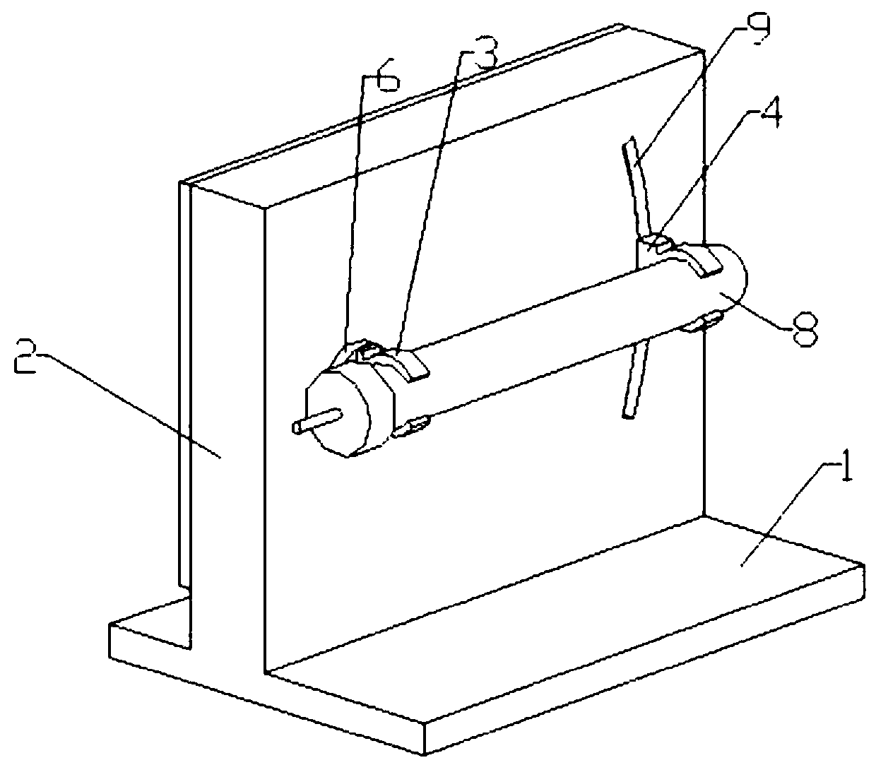 Blood collection tube swinging device