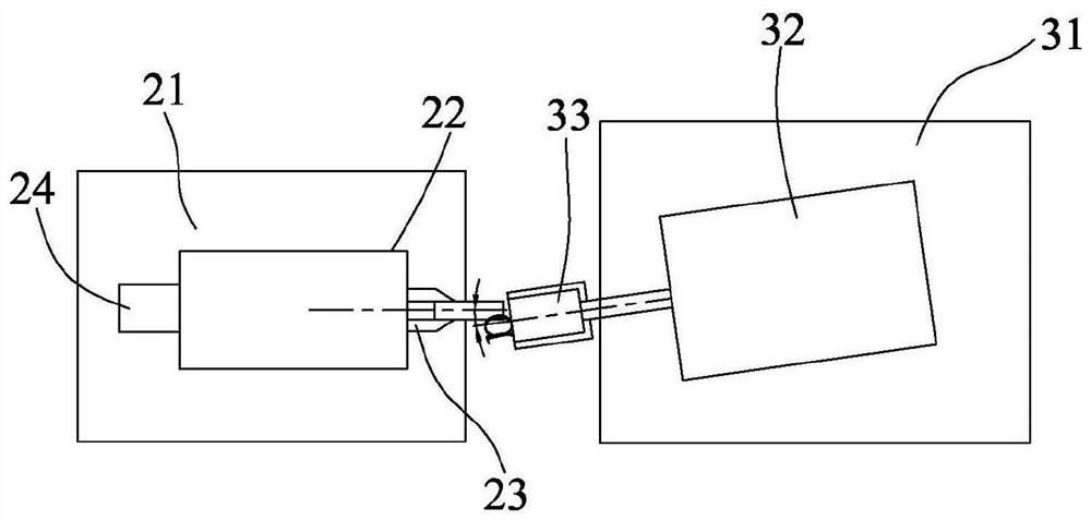 Device and method for pretreatment of end face of small optical fiber ceramic ferrule