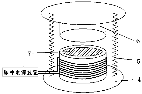 Electromagnetic adsorption resonance vibration device and method