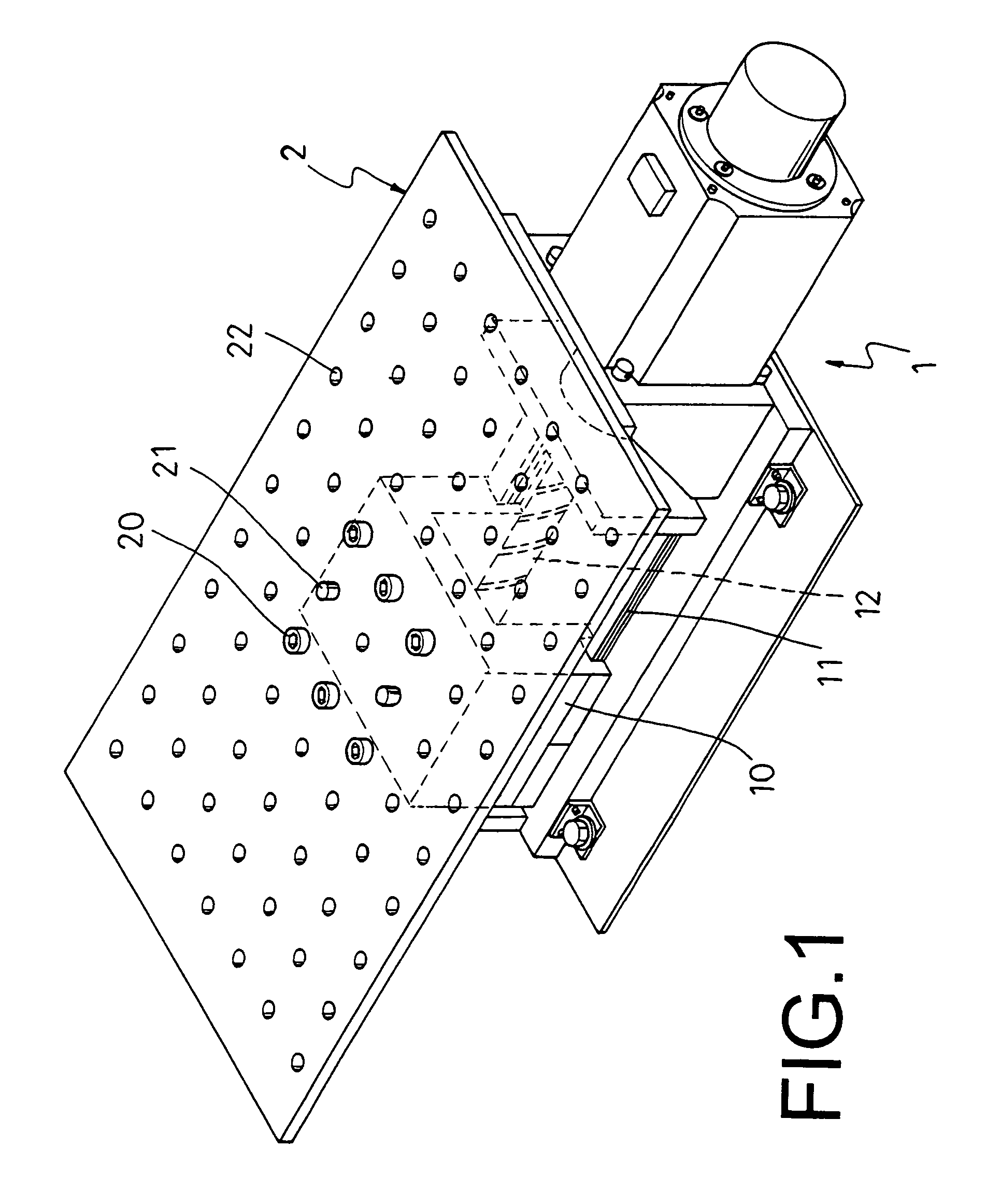 Earthquake simulating vibration table