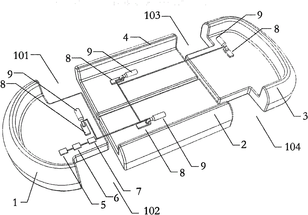 Novel full-automatic automobile fording rescue system