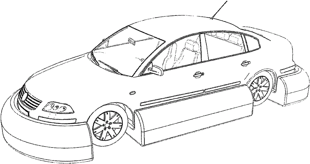 Novel full-automatic automobile fording rescue system