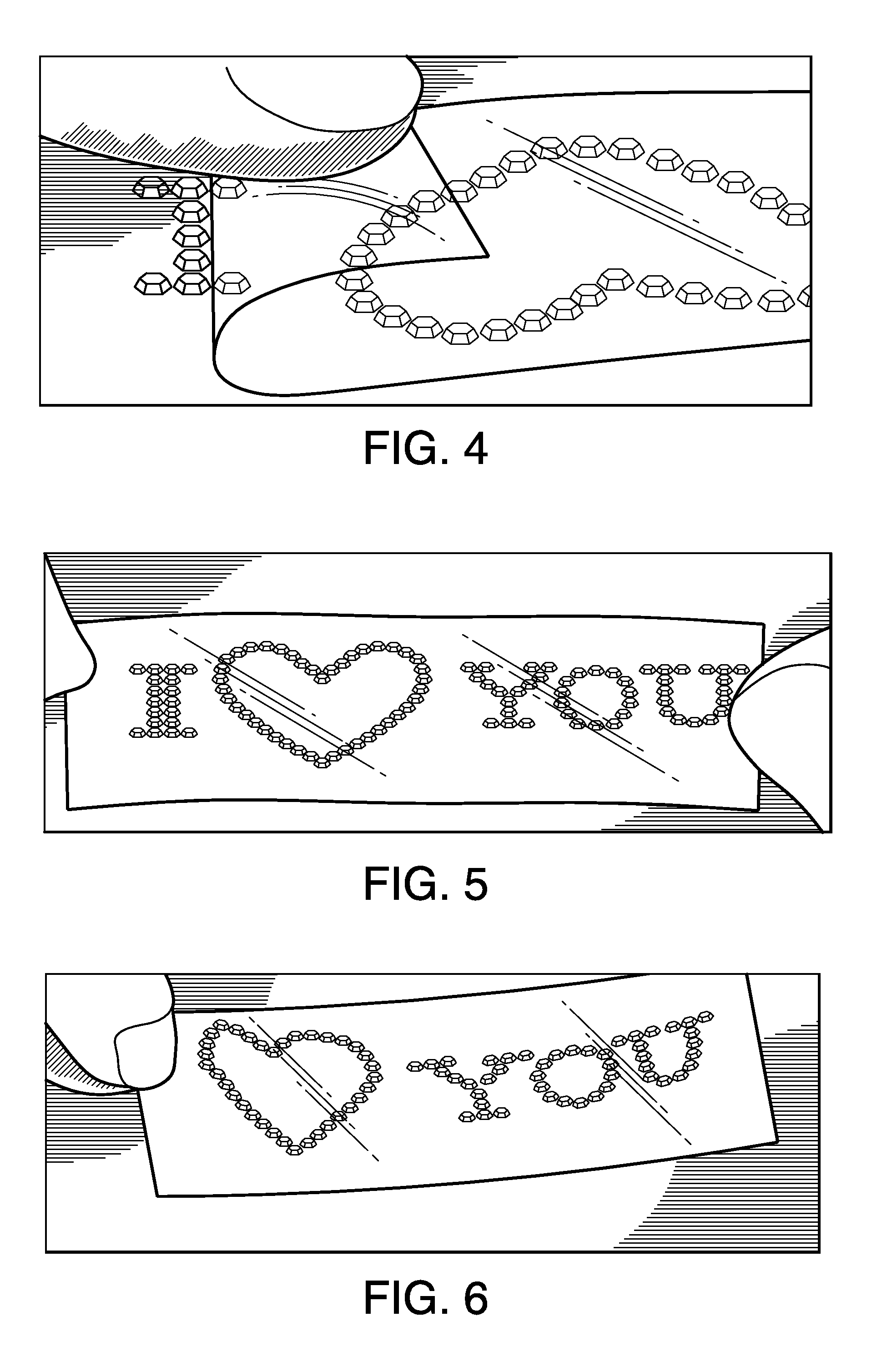 Device and method for applying decorative elements