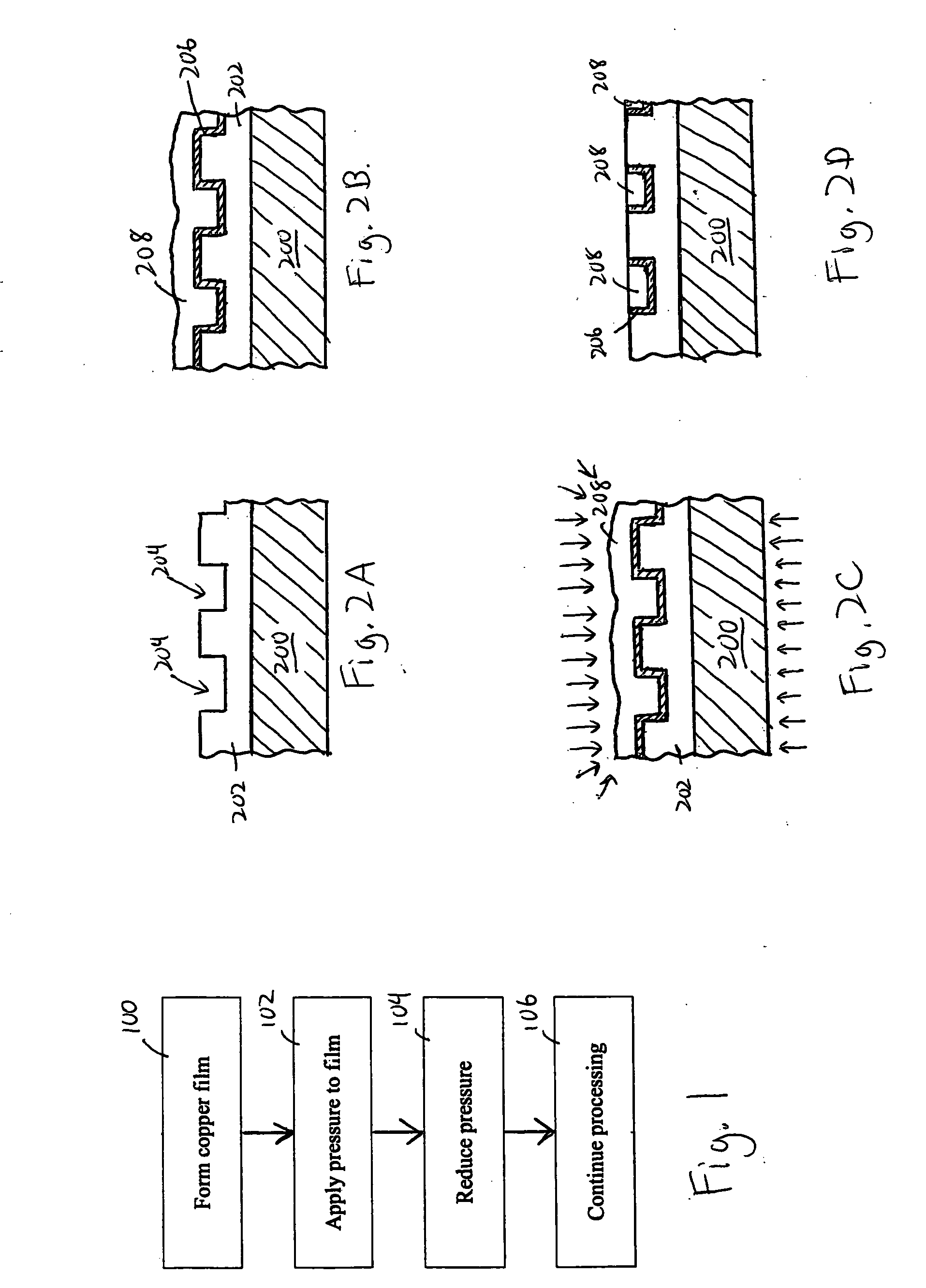 High pressure treatment for improved grain growth and void reduction