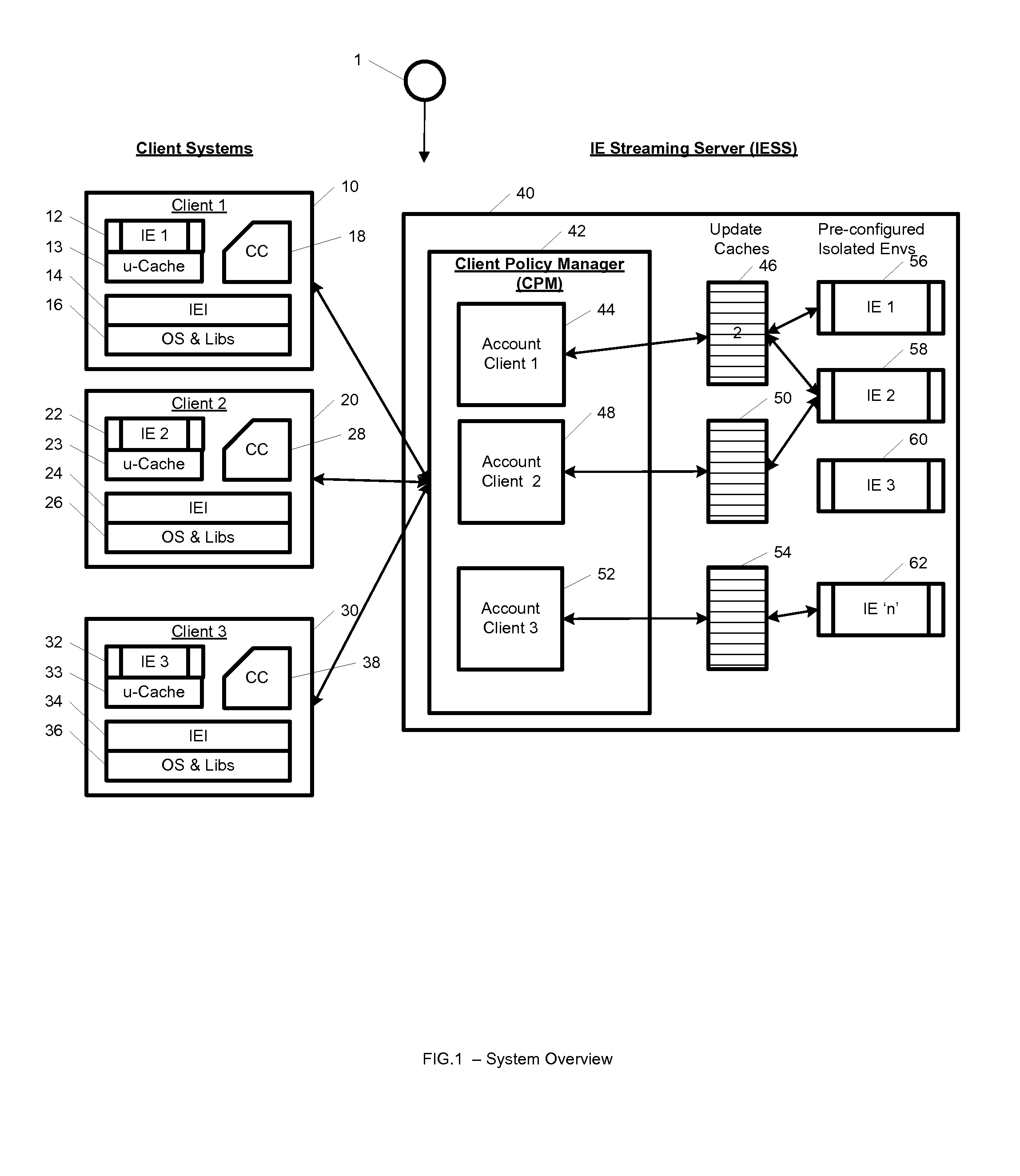 System and method for streaming application isolation