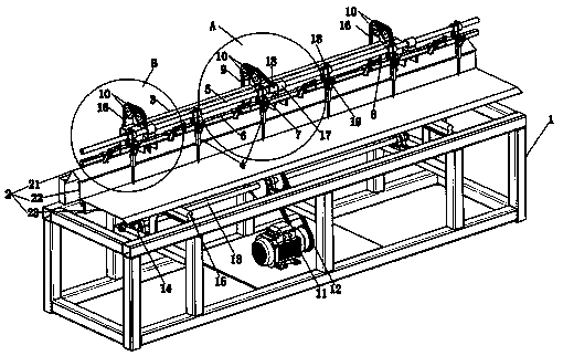 Single-needle machine of chain-link fences