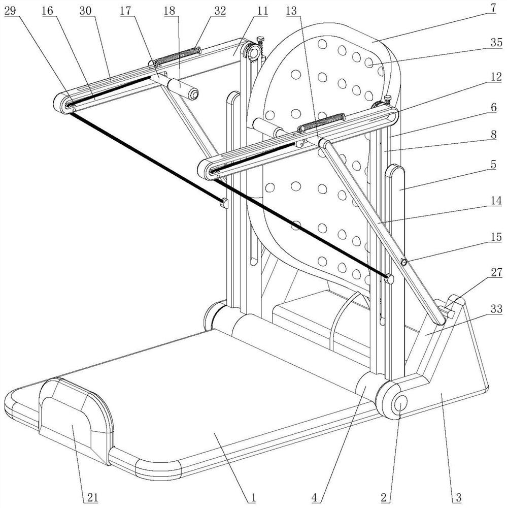 Post-radiotherapy upper limb nursing and exercising device