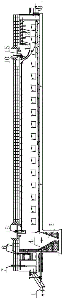 Horizontal sedimentation tank with sludge pump house