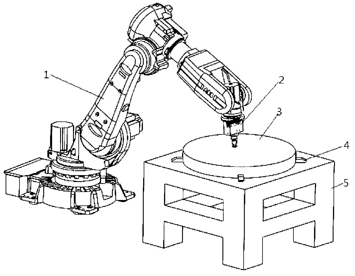 Active compliance robot grinding system with controlled pressure and changeable speed and method