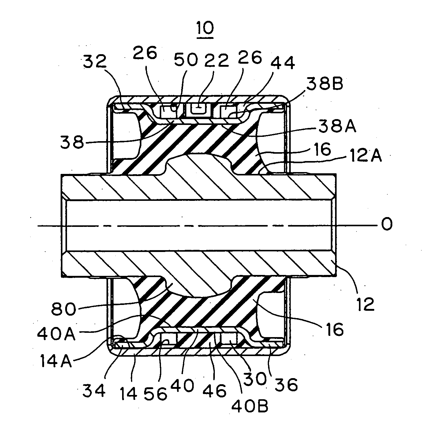 Hydraulic vibration isolation device