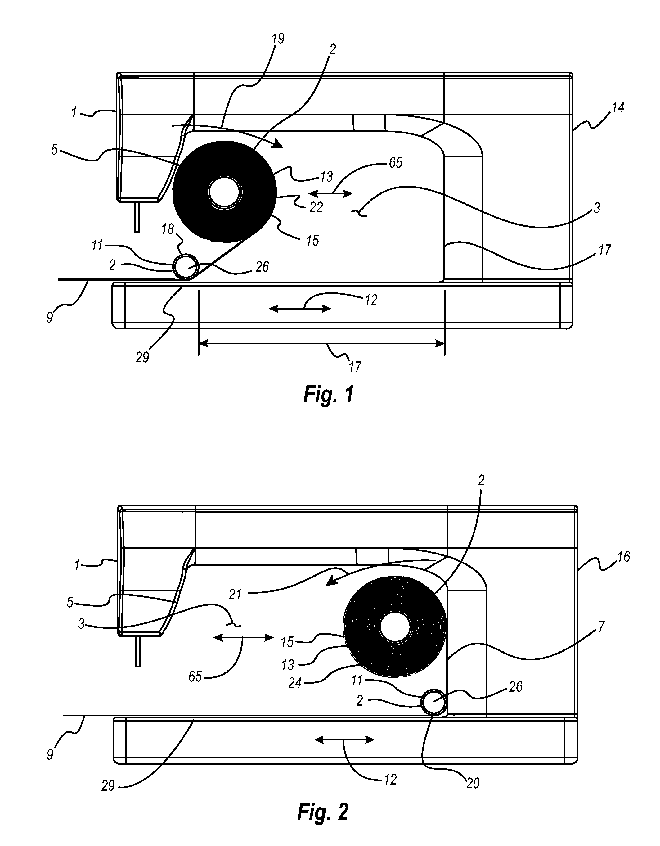 Sewing machine take-up rail assembly