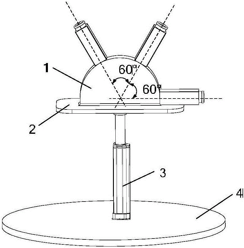 Car-mounted adjustment platform used for tunnel image acquisition and the implementation method thereof