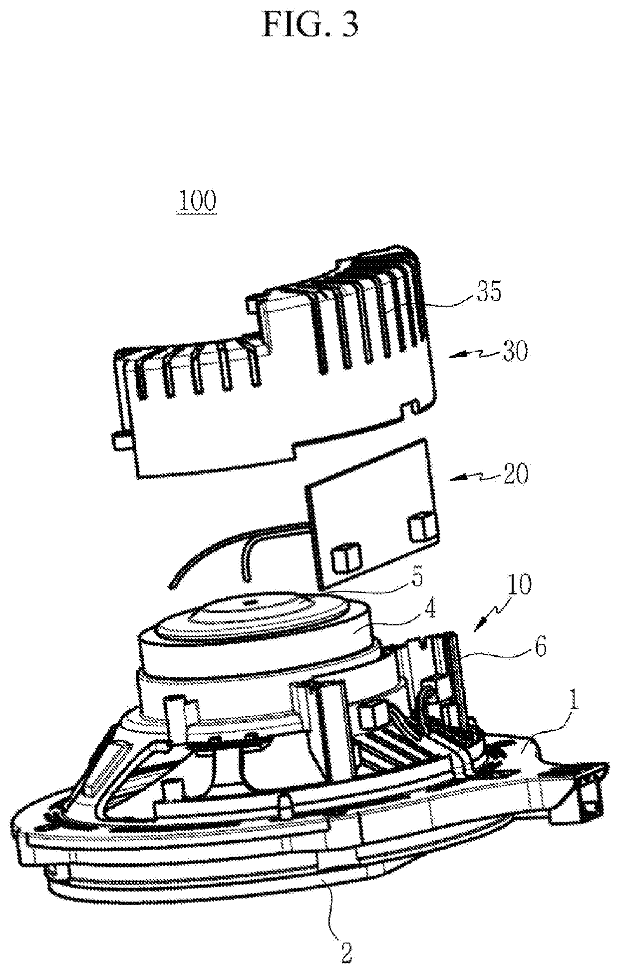 Speaker unit for a vehicle