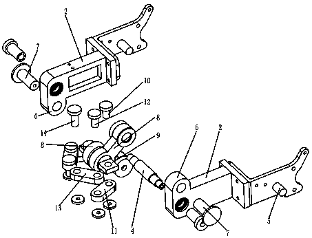 Rear suspension assembly of electric tricycle vehicle