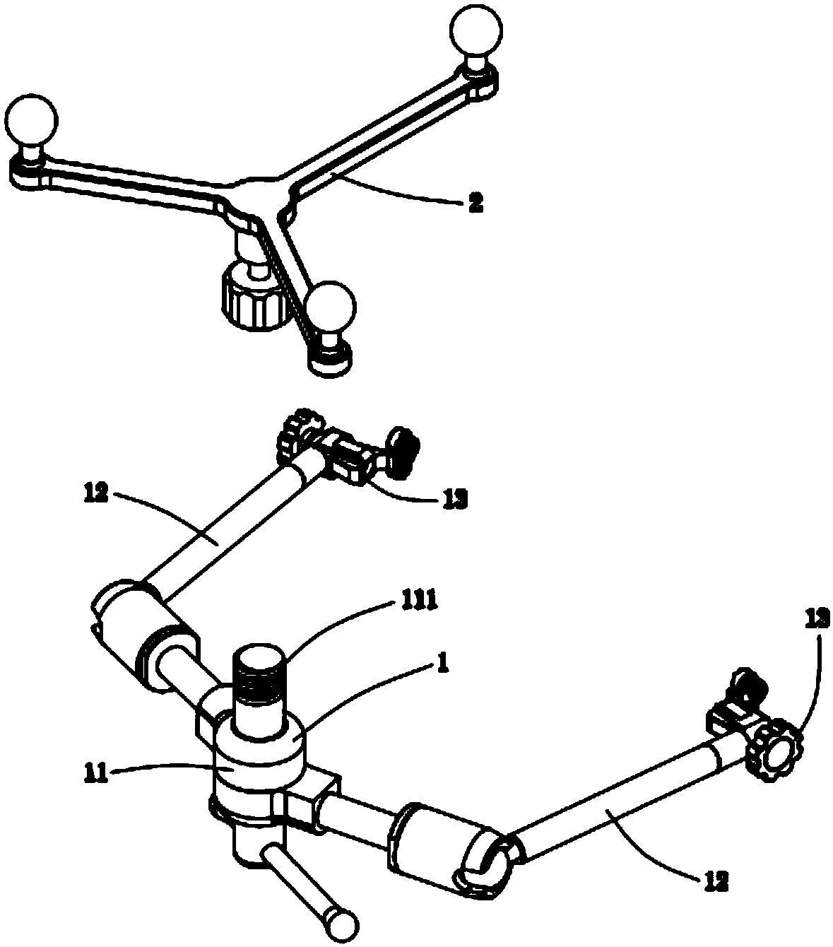 Mandible external fixation device with navigation