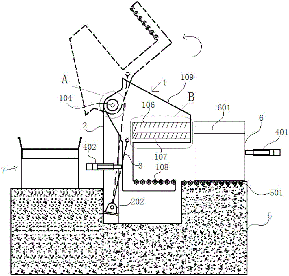 Box turnover and sand strip system for casting wear-resisting parts