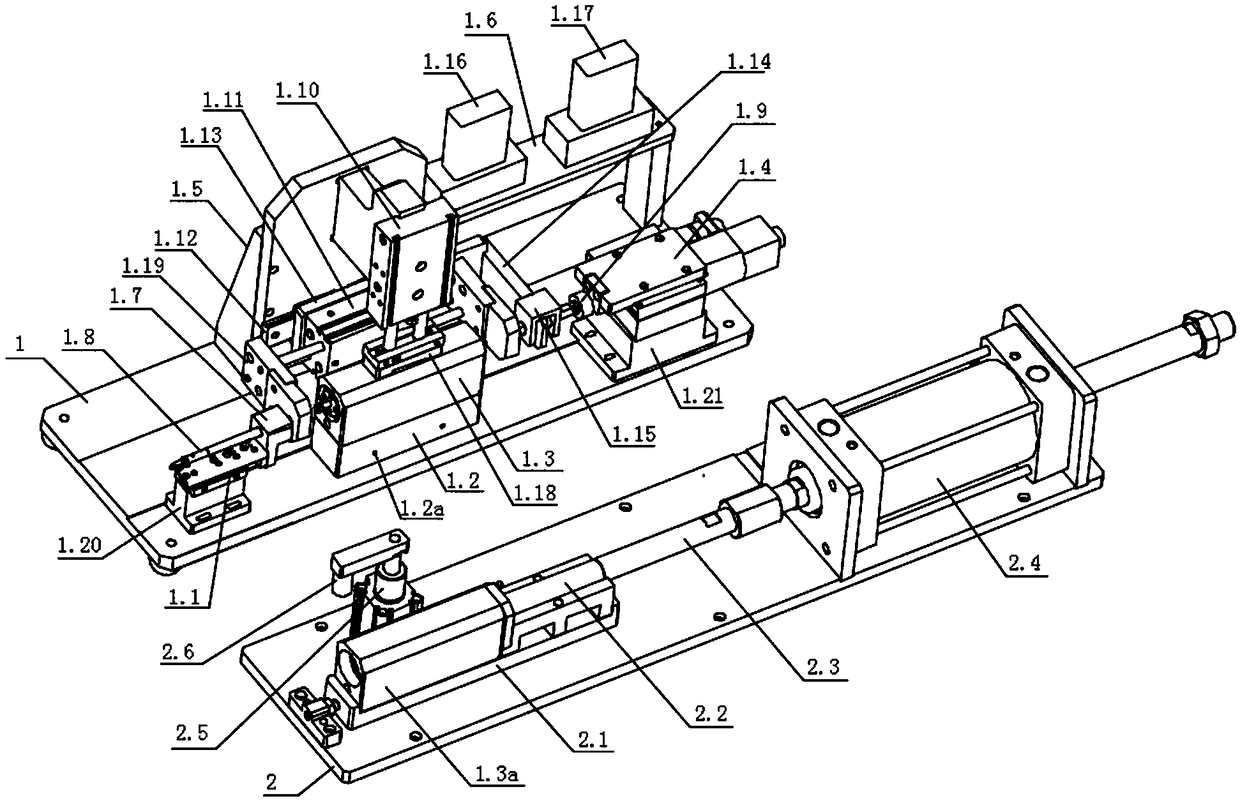 Overlapping quantity pneumatic measuring device and method of large-flow electro-hydraulic servo valve