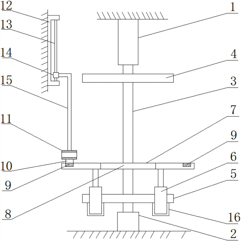 Vertical cable uniform take-up device