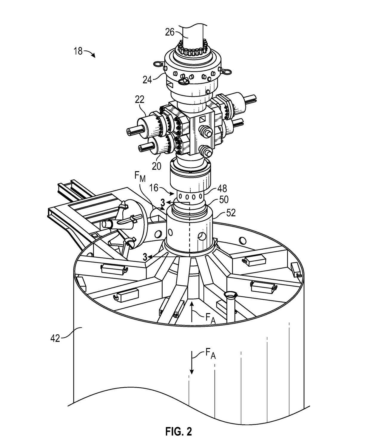 Installation assembly for a subsea wellhead