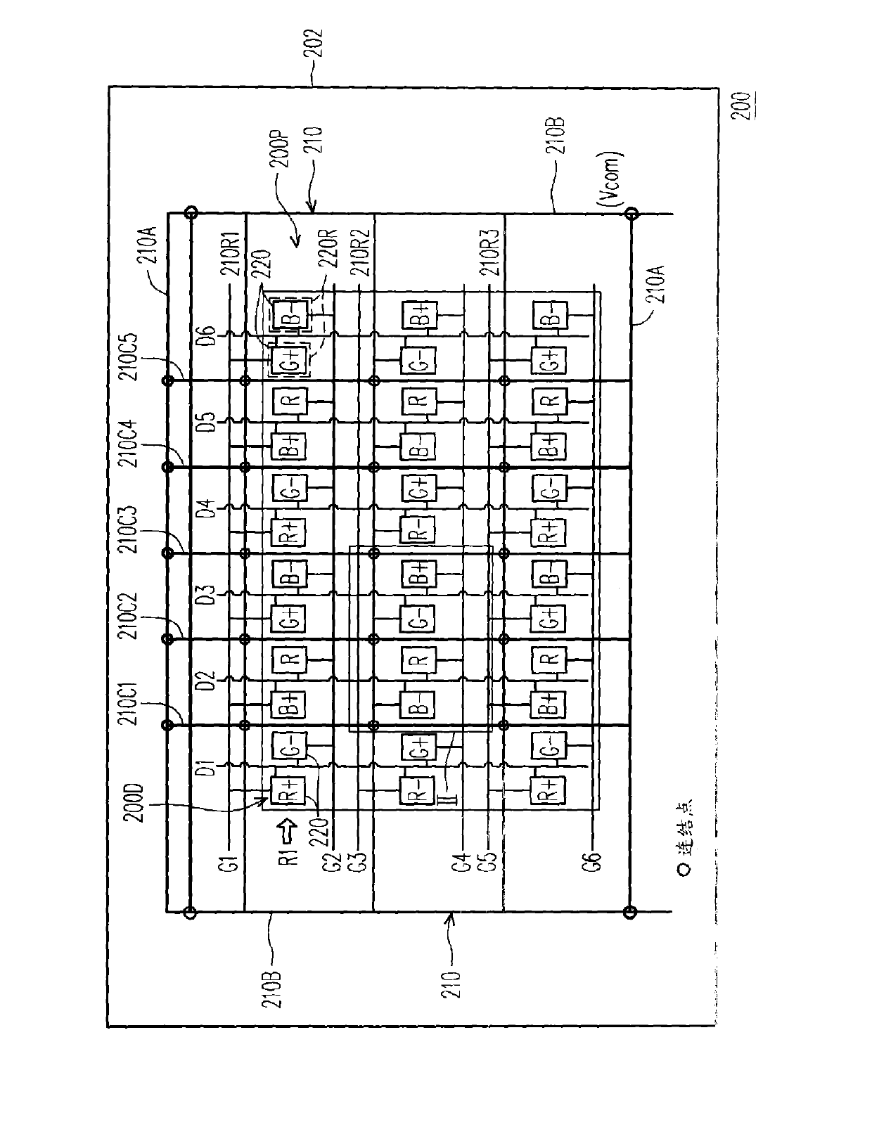 Dual scanning line pixel array substrate