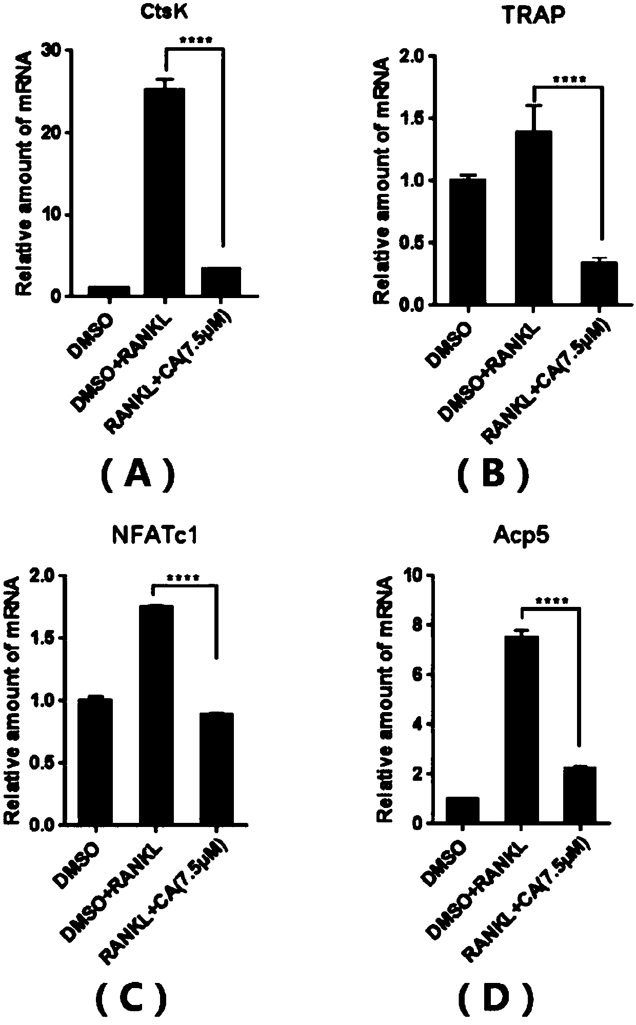 Application of carnosic acid in preparing ERRalpha (Estrogen-Related Receptor alpha) expression inhibitor and medicine for treating osteoporosis