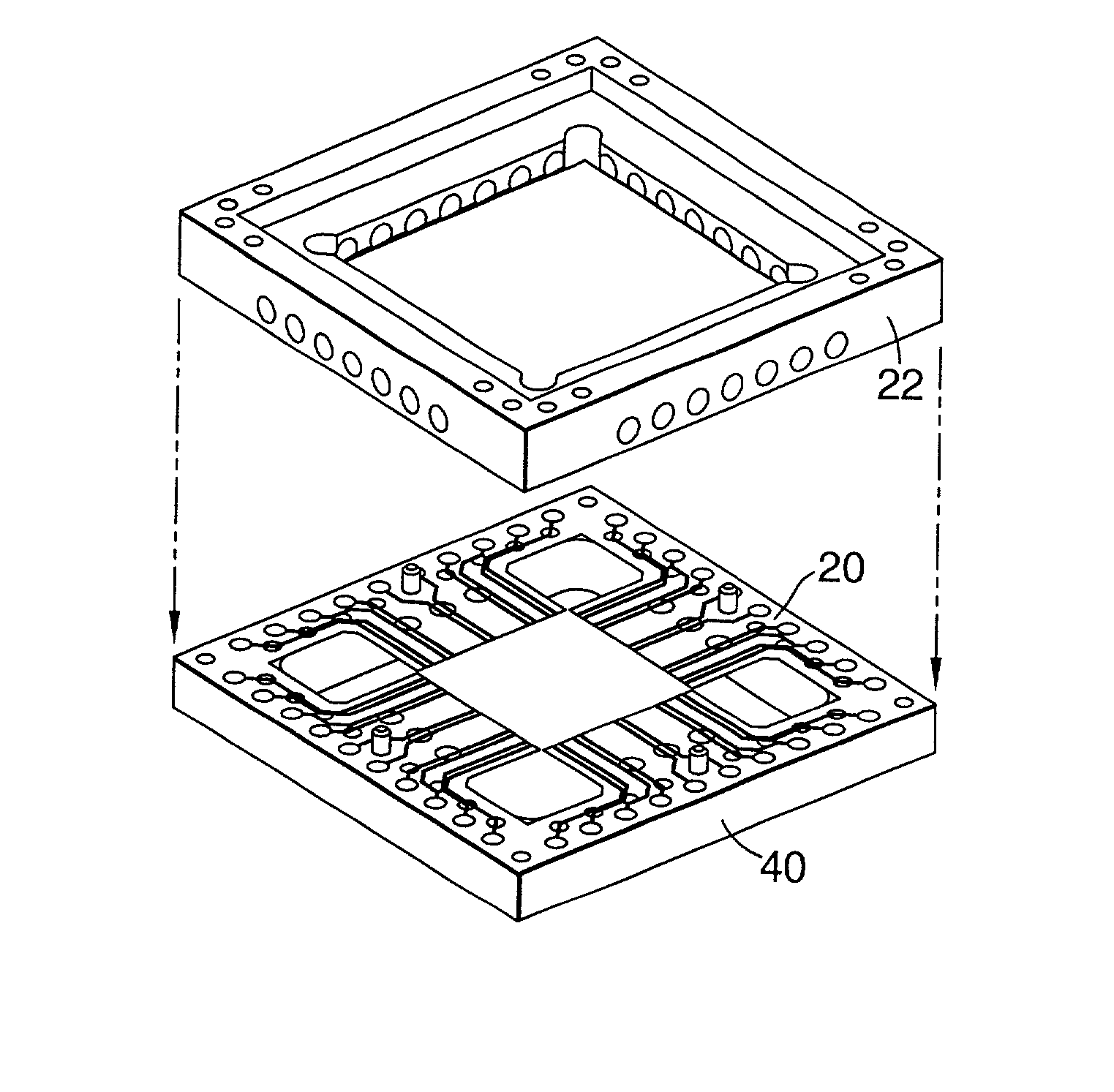 Hermetic package for mems devices with integrated carrier