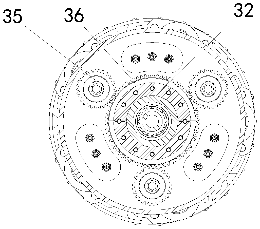 Large-diameter combined type air reverse circulation down-the-hole hammer