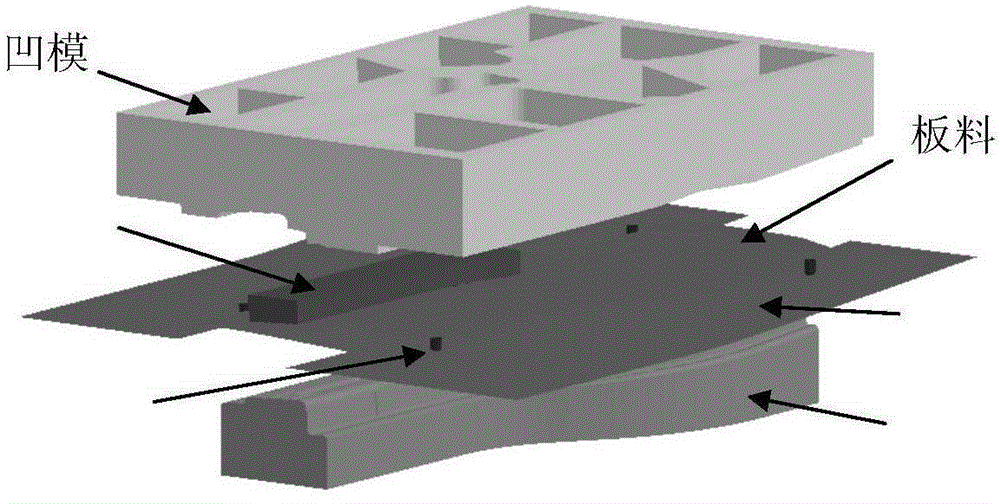 Stamping computer simulation calculating method with consideration of mold deformation