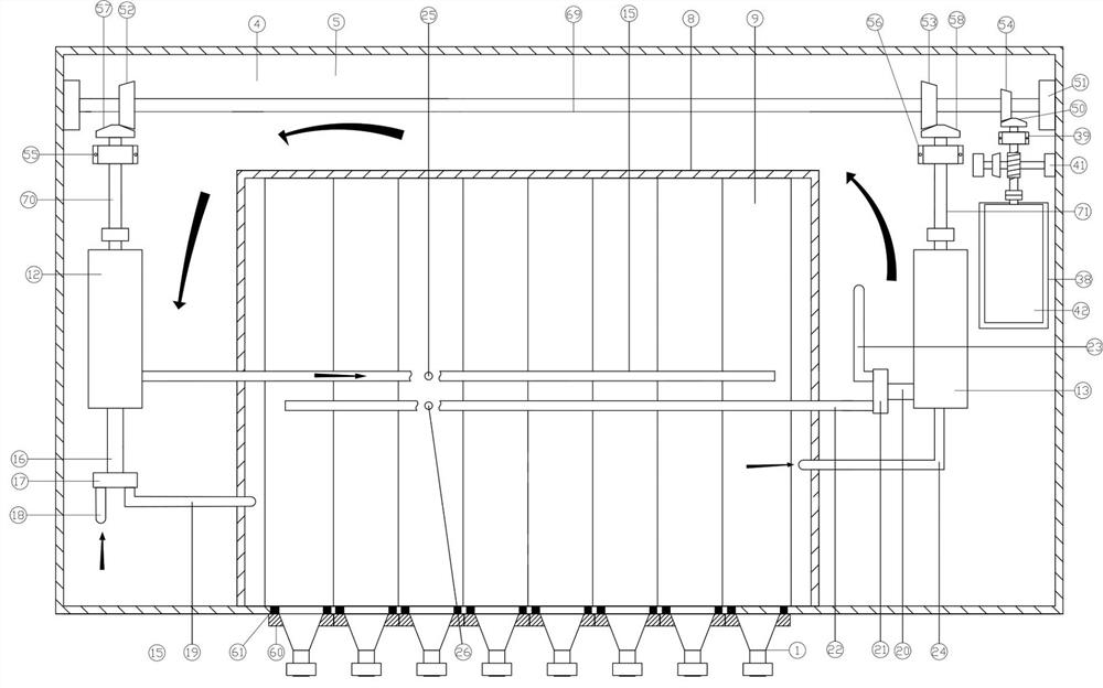 Water bath heat exchange type hydrogen storage device for hydrogen kinetic energy engine vehicle