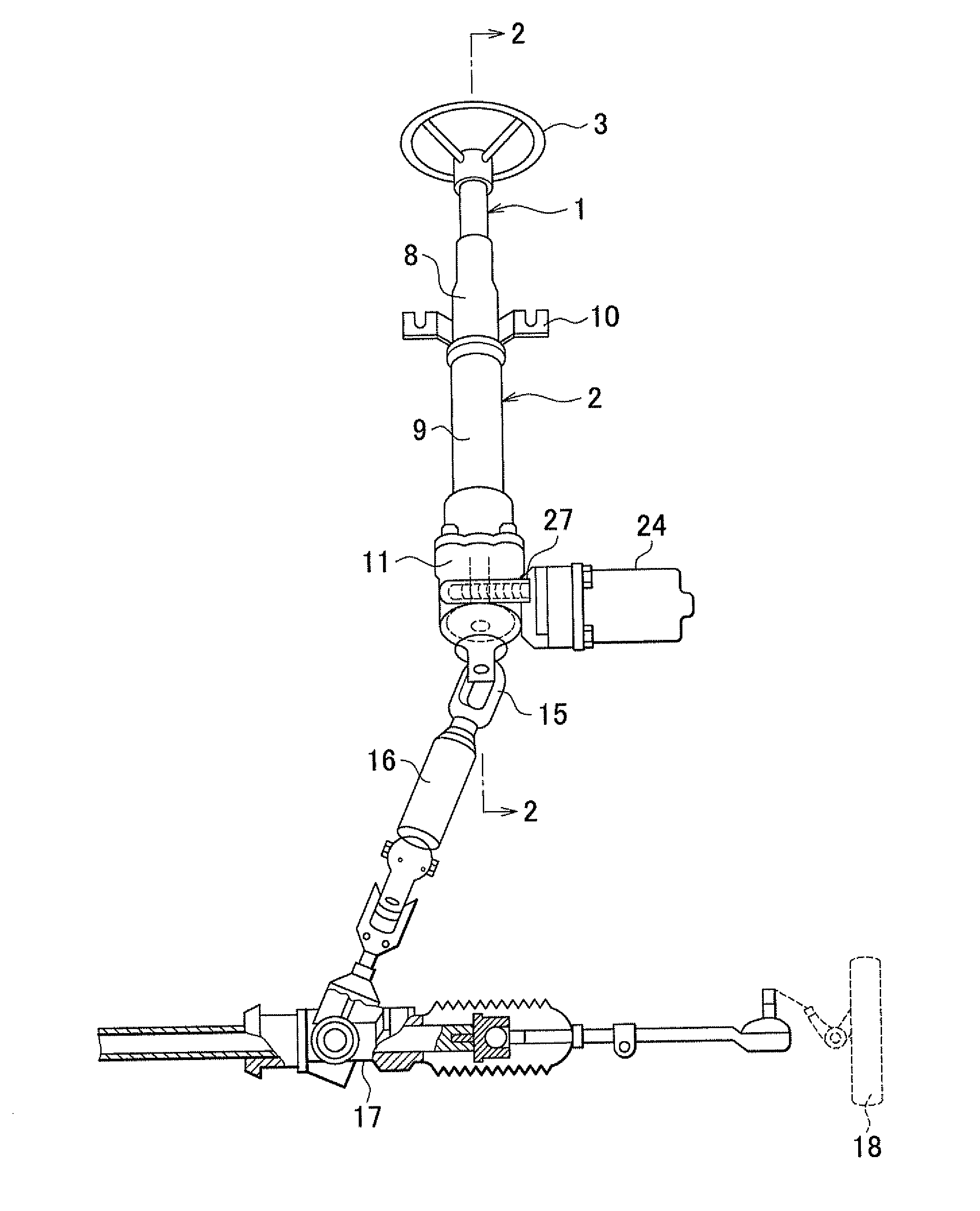 Lock device and electric power steering system